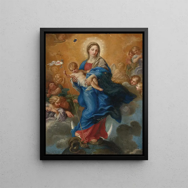 Vierge de l'Immaculée Conception - Carlo Maratti — kehystetty taideteos seinällä