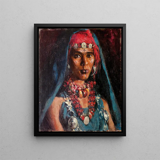 Carlos Abascal - Young Woman With Necklaces.webp