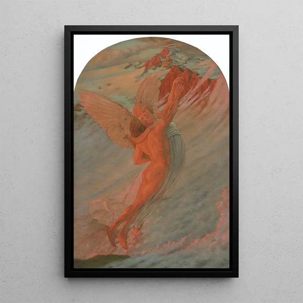 L'Idal - Carlos Schwabe — kehystetty taideteos seinällä