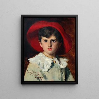 CarolusDuran - Child in a Red Hat Michel Feydeau son of Georges.webp