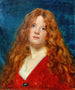 Portrait de femme rousse 1876 - Carolus-Duran — näkymä teoksesta
