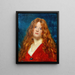Portrait de femme rousse 1876 - Carolus-Duran — kehystetty taideteos seinällä