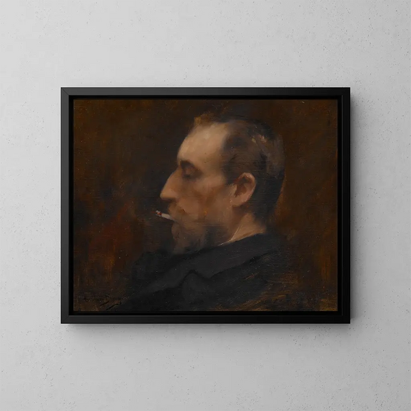 Portrait d'un homme - Carolus-Duran — kehystetty taideteos seinällä