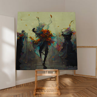 Tableau abstrait - Valse de Pétales