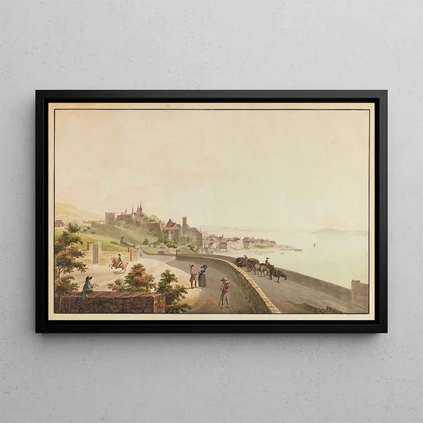 Caspar Leontius Wyss - La Ville de Neuchattell du Cotte de LOccident.webp