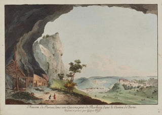 Caspar Leontius Wyss - Maison de Paisan dans une Caverne prs de Thorberg dans le Canton de Berne.webp