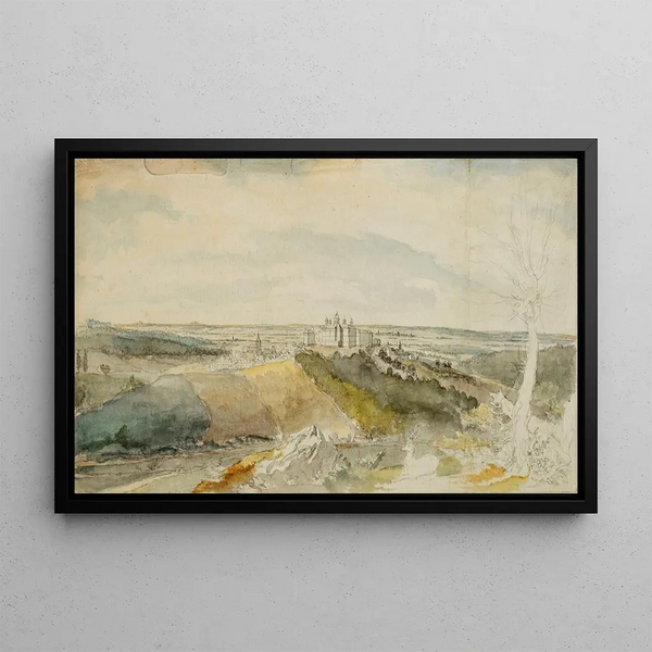 Caspar Wolf - Blick ber Bensberg mit dem Neuen Schloss in die Rheinebene.webp