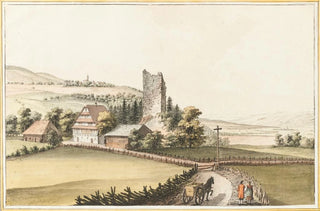 Caspar Wolf - Le Chateau de Hunenberg dans le Canton de Zug.webp