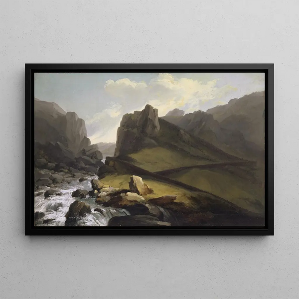 Caspar Wolf - The Old and the New Gotthard Road above Hospental.webp