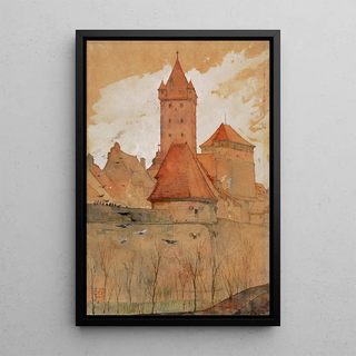 Cass Gilbert - Towers from the City Wall Nuremberg.webp