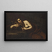 La Madeleine pénitente - Cecco del Caravaggio — kehystetty taideteos seinällä