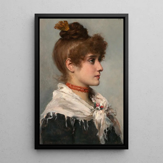 Cecil van Haanen - A Young Venetian Woman in Profile.webp