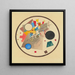 Valo-ympyrä - Wassily Kandinsky — kehystetty taideteos seinällä