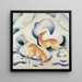 Susi lumessa - Franz Marc — kehystetty taideteos seinällä