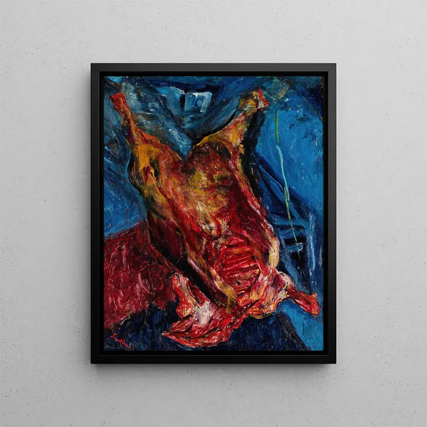 Naudan runko - Chaïm Soutine — kehystetty taideteos seinällä