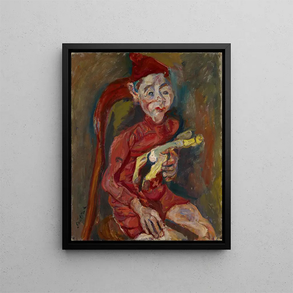 Lapsi lelulla - Chaïm Soutine — kehystetty taideteos seinällä