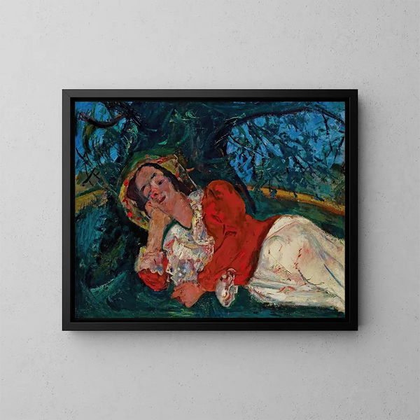 La sieste - Chaïm Soutine — kehystetty taideteos seinällä