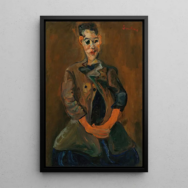 Muotokuva nuoresta miehestä - Chaïm Soutine — kehystetty taideteos seinällä
