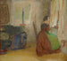 Huone vanhassa metsäisessä talossa - Sigmund Walter Hampel — näkymä teoksesta