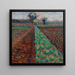 Champ avec des arbres - Umberto Boccioni — kehystetty taideteos seinällä