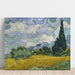 Maalauksen jäljennös Vehnäpelto ja piiput - Vincent van Gogh