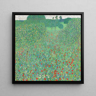 Champ de coquelicots - Gustav Klimt | Reproduction Tableau Décoration murale affiche copie