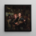 Kulkueen laulajat - Honor Daumier — kehystetty taideteos seinällä