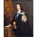 Maalauksen jäljennös Charles I:n, Englannin kuninkaan, maalaus Anthony van Dyckilta