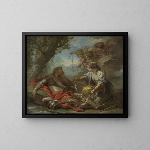 Rinaldo ja Armide - Charles André van Loo — kehystetty taideteos seinällä
