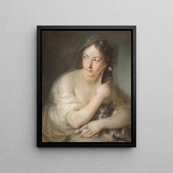 La Malice - Charles-Antoine Coypel — kehystetty taideteos seinällä