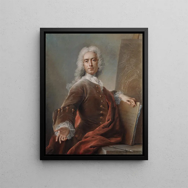 Autoportrait - Charles-Antoine Coypel — kehystetty taideteos seinällä