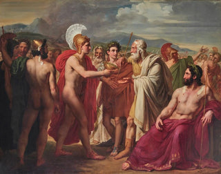 CharlesPhilippe Auguste Larivire - Achilles Presenting The Prize Of Wisdom To Nestor.webp