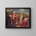Achille esittelee viisauden hinnan Nestorille - Charles-Philippe Auguste Larivière — kehystetty taideteos seinällä