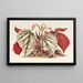 Begonia eximia - Charles Antoine Lemaire — kehystetty taideteos seinällä
