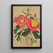 Maalauksen jäljennös Camellia japonica sesanqua - Charles Antoine Lemaire