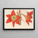 Hippeastrum Amaryllis pyrrochroum - Charles Antoine Lemaire — kehystetty taideteos seinällä