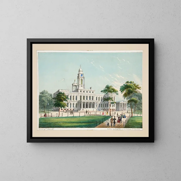 Hôtel de ville - Charles Autenrieth — kehystetty taideteos seinällä