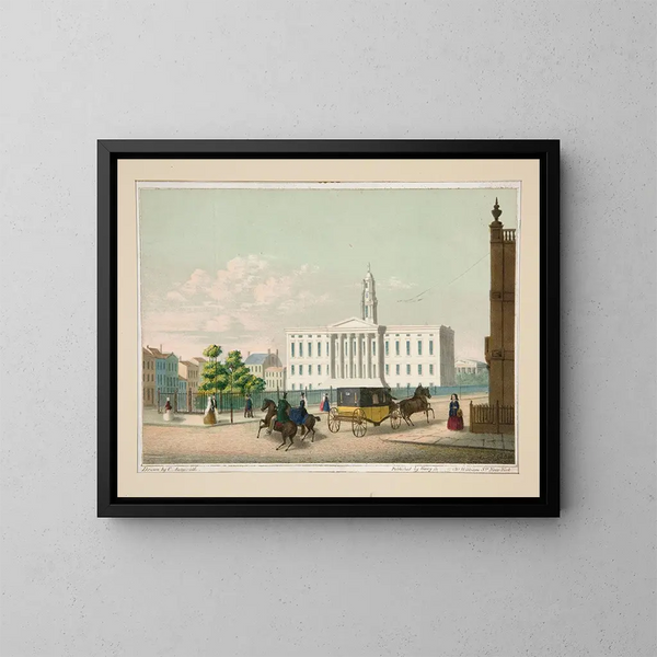 Brooklynin kaupungintalosta - Charles Autenrieth — kehystetty taideteos seinällä