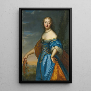 Muotokuva naisesta - Charles Beaubrun — kehystetty taideteos seinällä