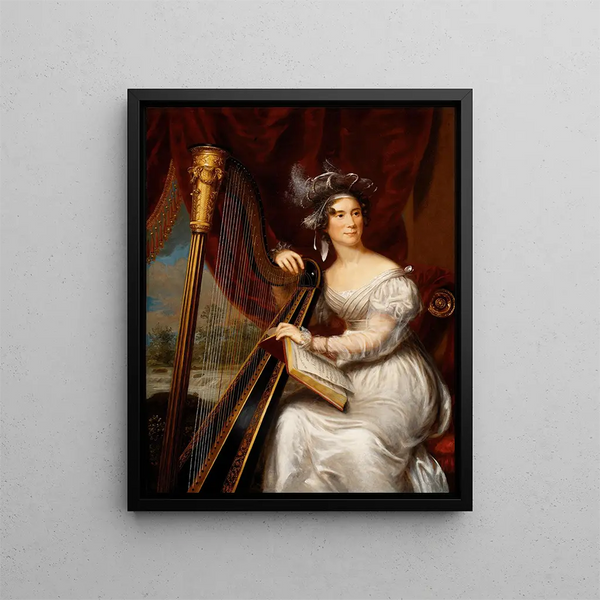 Mme John Quincy Adams - Charles Bird King — kehystetty taideteos seinällä