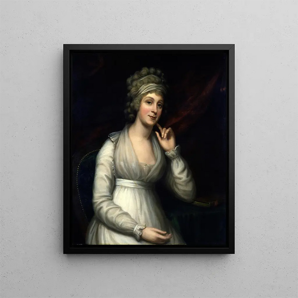 Mme Joshua Johnson - Charles Bird King — kehystetty taideteos seinällä