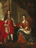 Portrait de la reine Anne d'Angleterre et du prince George de Danemark - Après Charles Boit — näkymä teoksesta