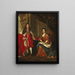 Portrait de la reine Anne d'Angleterre et du prince George de Danemark - Après Charles Boit — kehystetty taideteos seinällä
