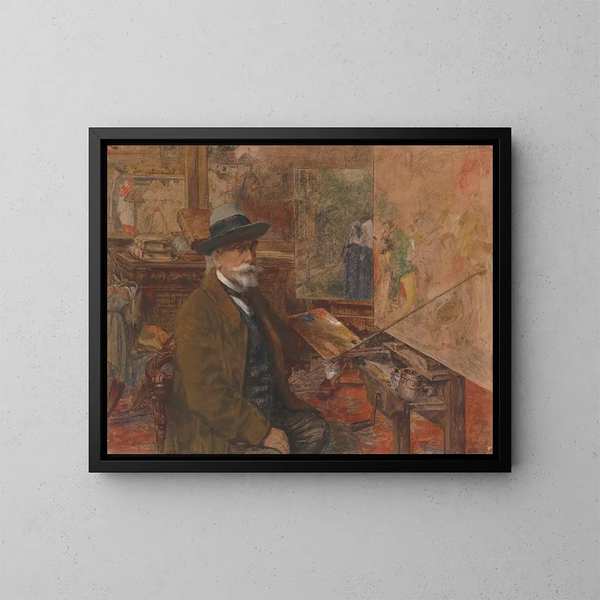 Autoportrait - Charles Boom — kehystetty taideteos seinällä