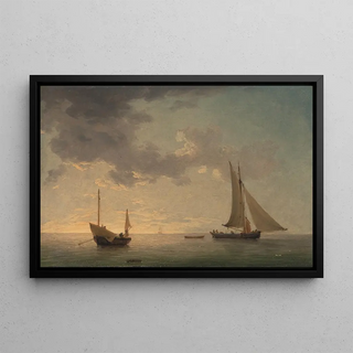 Charles Brooking - A Lugger and a Smack in Light Airs.webp