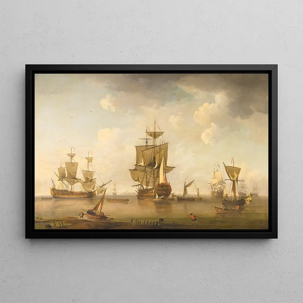 Charles Brooking - Men of War in Harbour.webp