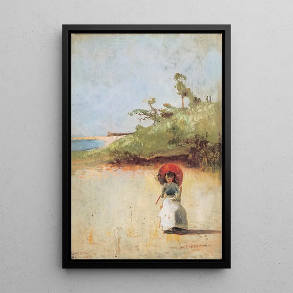 Tout un jour d'été - Charles Conder — kehystetty taideteos seinällä