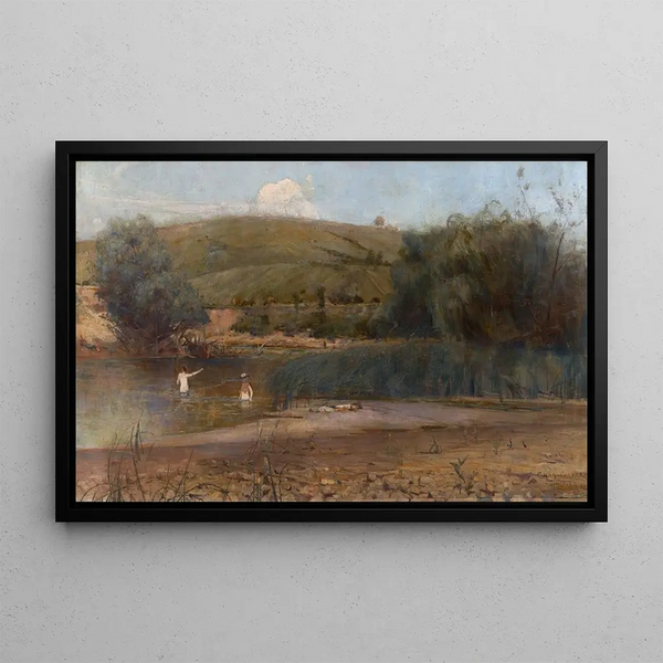 La Yarra Heidelberg - Charles Conder — kehystetty taideteos seinällä