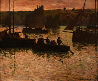 Charles Cottet - Dans le port.webp