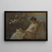 Mukava nurkka - Charles Courtney Curran — kehystetty taideteos seinällä